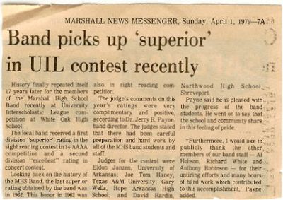 Click to view full size image
==============
Marshall News Messenger
April 1, 1979
Marshall News Messenger
April 1, 1979
